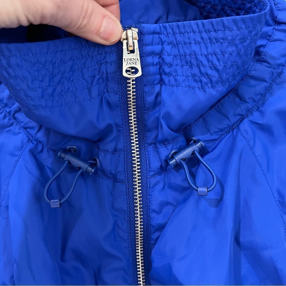 Lorna Jane active blue jacket zipper closure elastic cuffs and waist size M - Picture 6 of 12